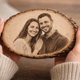 Custom Engraved Wood Photo Portrait, Laser Etched Basswood Keepsake