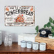 Custom Name Gingerbread Bakery Metal Sign