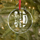 Football Ornament with Name and Number, Custom Name Football