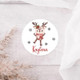 Personalized Reindeer Stickers - Custom Christmas Stickers