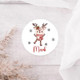 Personalized Reindeer Stickers - Custom Christmas Stickers