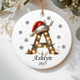 Personalized Christmas ornament 2025, Personalized Letter ornament, Family Ornament