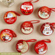 Personalization name Festive Red PVC Christmas Coin Purse