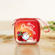 Personalization name Festive Red PVC Christmas Coin Purse