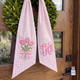 Personalized Tulip Wreath Sash, Custom Monogram Letter Sash
