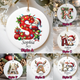 Personalized initial ornament, Custom Letter ornament