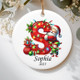 Personalized initial ornament, Custom Letter ornament