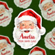 Personalized Santa Christmas Sticker/Christmas Name Tag