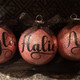 Personalized Glitter Christmas Ornaments