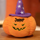 Halloween Pumpkin Pillow - Halloween Decor Customizable Name