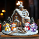 Merry Christmas Snowman - Personalized Family  Christmas Ornament