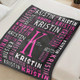 Personalized Polyester Blanket - Custom Name Blanket