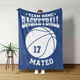 Personalized Basketball Blanket, Basketball Gift For Team