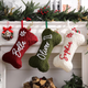 Personalized Christmas Stockings, Dog Bone Stockings