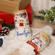 Personalized Christmas Tumblers| Custom Glass Coffee cup