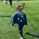 Personalized jean jacket with daisy, Kids jean jacket