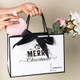 Custom 2025 Christmas Gift Bags, Personalized Women Xmas Gift Bags