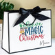 Custom 2025 Christmas Gift Bags, Personalized Women Xmas Gift Bags