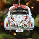 Personalized Just Married Car Ornament,