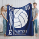 Personalized Volleyball Blankets: Custom Team Senior Night Gift