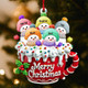 Personalized Snowman Family Ornament, Custom Family Christmas Ornament