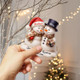 Custom Snowman Couple Ornament, Christmas Gift For Couple