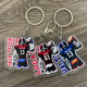 Custom Football Name Bag Tag | Personalized Name Keychain