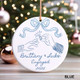 First Christmas Engaged Ornament 2025 Personalized Engagement Gift