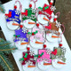 Personalized snowman, kid personalized ornament, Christmas stocking tag