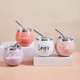 Personalized Mini Round Tumbler with Lid and Straw