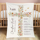 Baptism Gift Girl, Baptism Blanket, Personalized Blanket For Baby