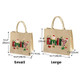 Personalized Santa Jute Tote Bag - Custom Name