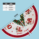 Personalized Christmas Tree Skirt, Custom Name Family Christmas Tree Skirts