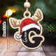 Personalized Name/Initials Christmas Reindeer & Tree Pendant