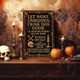 Witcha??s Spell Metal Sign a?? Halloween Home Protection Poem