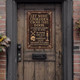 Witcha??s Spell Metal Sign a?? Halloween Home Protection Poem