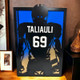 Personalized Football Player Silhouette Plaque Custom Team Graduation Gift