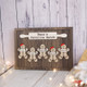 Wooden Gingerbread Family Sign Personalized Grandchildren Sign