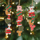 Text Christmas Gingerbread for Man & Snowman Hanging Pendant