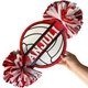 Personalized Volleyball Cheerstick a?? Custom Wooden Pom-Pom Spirit Sign