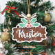 Personalized Wooden Christmas Ornament: Stocking Tag