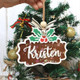 Personalized Wooden Christmas Ornament: Stocking Tag
