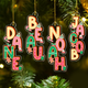 Custom Baby Name Letter Christmas Ornament