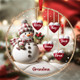 Personalized 1-8 Family Names Christmas Ornaments
