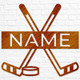 Personalized Hockey Name Sign, Metal Wall Art
