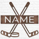 Personalized Hockey Name Sign, Metal Wall Art