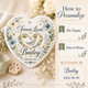 Personalized Pet Memorial Ornament, Custom Ceramic Heart Pet Loss Gift, Rainbow Bridge Keepsake
