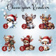 Christmas Ornaments Personalized Reindeer Name ornament