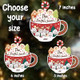 Custom Marshmallows Pet Family Shaker Ornament