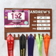Running Medal Display Board: Personal Bests Chalkboard